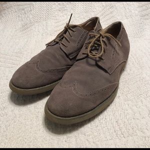 CALVIN KLEIN FAXIN SUEDE LEATHER OXFORDS SIZE 12M